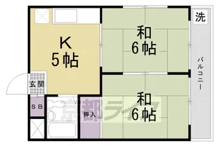 木崎コーポラス【105号室】の間取り