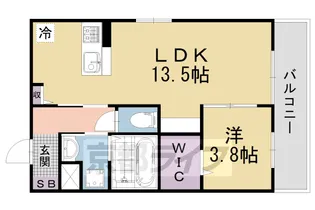 アイル京都山科【2階】の間取り