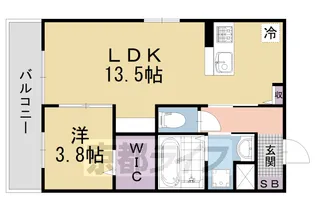 JFORT京都山科Ⅱ【3階】の間取り