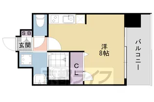 プレサンス京都室町通紫水【2階】の間取り