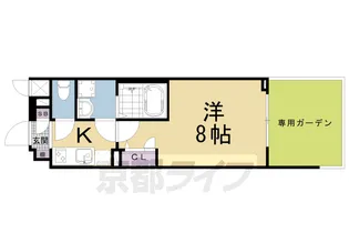 グランカーサ京都駅前【1階】の間取り