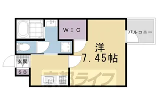 ウェルスクエア京都西陣WEST【4階】の間取り