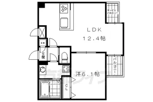 四条コート西洞院【3階】の間取り