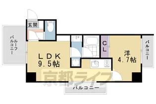 おーりとーりⅣ【4階】の間取り