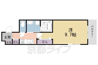 キューポスメゾン【2階】の間取り