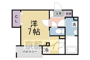京都府城陽市平川【アパート】の間取り