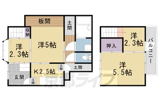 京都府京都市中京区壬生西大竹町【一戸建】の間取り