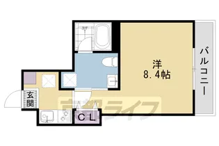 THE GARNET SUITE RESIDENCE吉祥院【4階】の間取り