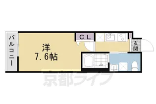 THE CITY RESIDENCE京都吉祥院【502号室】の間取り