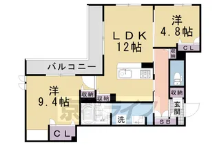 シャーメゾン エクセル【301号室】の間取り