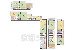 京都府京都市西京区嵐山茶尻町【一戸建】の間取り