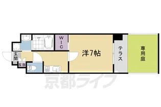 ソルテラス嵯峨嵐山【1階】の間取り