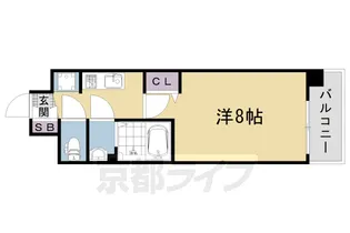 ソルテラス嵯峨嵐山【5階】の間取り