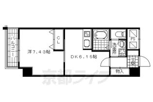 「テルマーノ西洞院」【204号室】の間取り