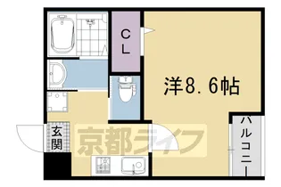 スプリングス壬生【4階】の間取り