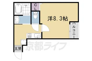 スプリングス壬生【1階】の間取り