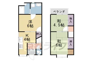 京都府京都市西京区上桂森上町【一戸建】の間取り