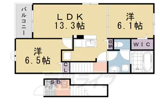 グランコート ヌクイ【2階】の間取り