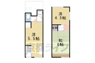 京都府向日市森本町下森本【テラスハウス】の間取り