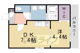 グラカン桂駅北【2階】の間取り