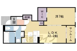 パインオークⅧ【106号室】の間取り