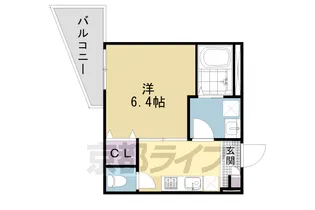 ALEGRIA京都九条【206号室】の間取り