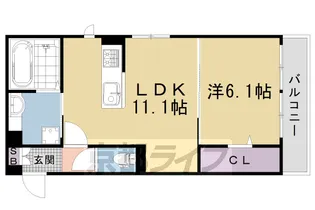 メゾン ド アジュール【2階】の間取り