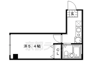 バインオーク・METS【405号室】の間取り