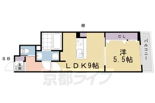 パウゼ伏見Sta.【5階】の間取り