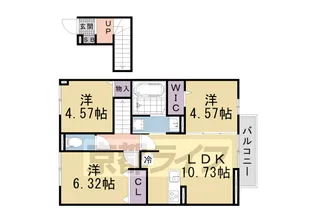 エレガンスコートヤマヤ【2階】の間取り