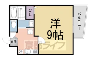 アークリード石山寺【4階】の間取り