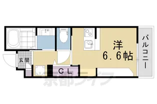 REVE de 京都鴨川【205号室】の間取り