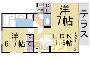 D−ROOM YOU【1階】の間取り