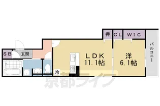 GRAAM深草 South【1階】の間取り