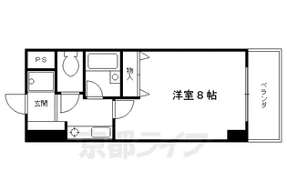 大晋メゾネ四条大宮【408号室】の間取り