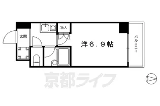 サンシティ四条西洞院【213号室】の間取り