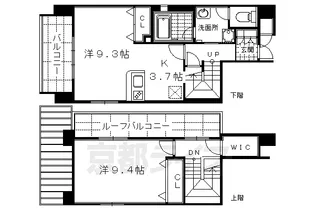 ベラジオ烏丸東【6階】の間取り