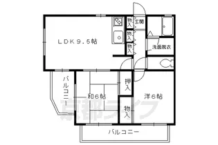 パレスイマイ【201号室】の間取り