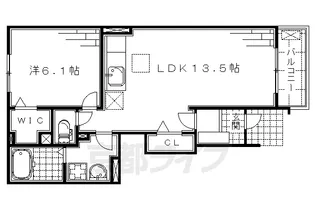 ミローズ・カーサ【1階】の間取り