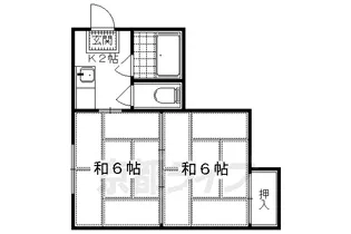 錦山ハイム【101号室】の間取り