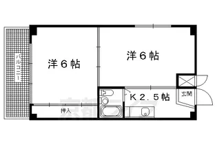 DAIDO烏丸ビル【3-B号室】の間取り