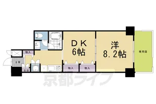 京都府京都市中京区西洞院通錦小路上ル古西町【マンション】の間取り