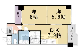 アーバネックス御所南【3階】の間取り