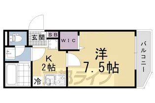 レジデンス京都伏見EAST【203号室】の間取り