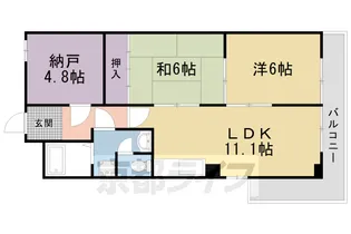 丸萬ビル【3-C号室】の間取り