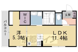 J’fort京都山科Ⅱ【2階】の間取り