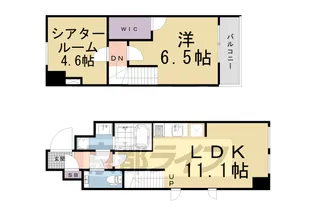 STANDZ京都駅西【502号室】の間取り