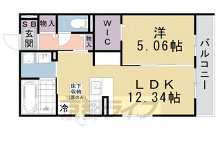 カノン蓮池【1階】の間取り