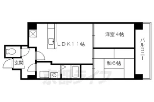 パラシオ西洞院【702号室】の間取り