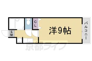 コモド嵯峨【205号室】の間取り
